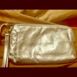 Nine West Silver wristlet